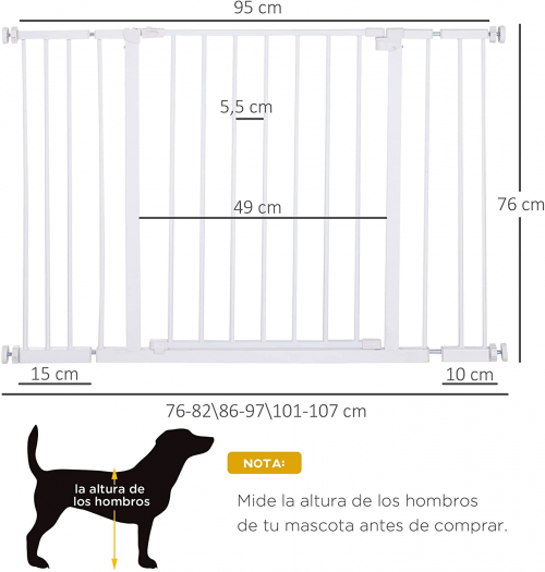 barrera-extensible-para-puertas-y-escaleras, barrera para perros