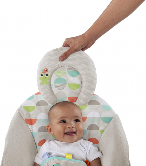 Terrazzo Balancín - Hamaca con Vibraciones Relajantes, Sillita Plegable  Portátil para Bebés 0+ Meses (Mattel GWD39) - Fisher-Price
