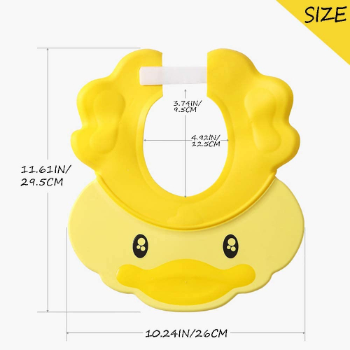 Gorro de baño patito ajustable para bebé Visera para protección de ojos y  oídos Apto para bebés y niños Zhivalor BST3050547-1